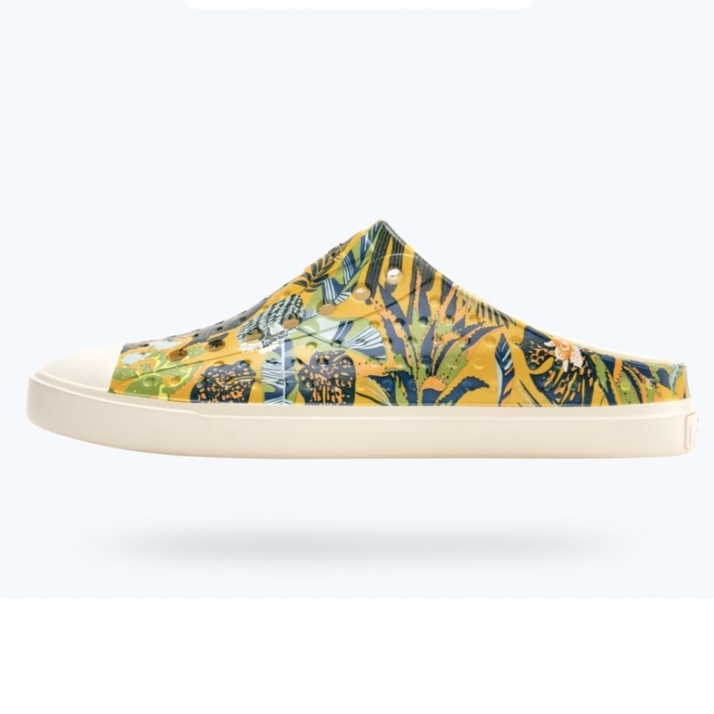 Native shoes Jefferson Clog Print tropical plant print unisex Sz 10W Sz 8M - Picture 8 of 14